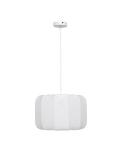 Hanging light, E27, D.37cm, white, cotton