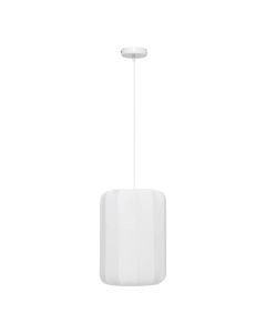 Hanging light, E27, D.25cm, white, cotton