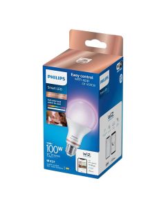 Smart LED lamp, Philips, E27, 100W, 1521lm, RGB, 15.000h
