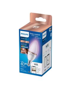 Smart LED lamp, Philips, E14, 40W, 470lm, 2200-6500K/ RGB, 15.000 H