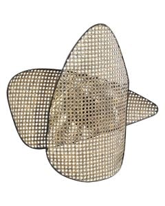 Wall lamp, E27, metal, gold, D.65cm
