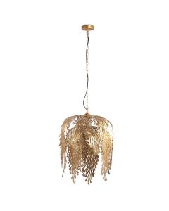 Pendant lamp, E27, metal, gold, 53x67cm