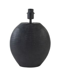 Table lamp, E27, polyresin, black, 28x39cm