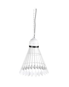 Pendant lamp, E27, metal, white, D.39cm, H.50cm