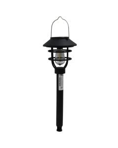 Solar panel light, 37cm, 1xAAA, 1.2V, 600mAh, black plastic