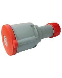 Movable socket 32A 3P + N + T, red color, IP44