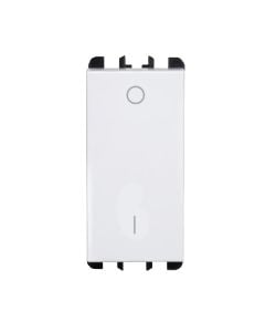 Power switch, 2P, 16A, White, Simon Urmet