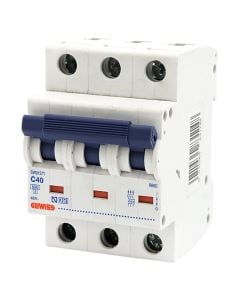 GEWISS magneto-thermal circuit breaker, 3M, C, 40A, 6kA