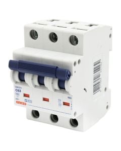 GEWISS magneto-thermal circuit breaker, 3M, C, 63A, 6kA