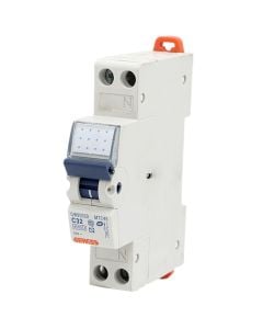 Magneto-thermal circuit breaker, 1P+N, GEWISS, 1M, C, 32A, 4.5kA