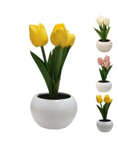 Table lamp, Tulip, 9x20cm, battery operated