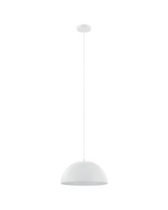 Pendant light, E27, steel, D.38cm, white