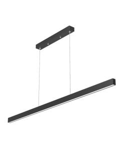 LED Pendant Light, 30W, 3000lm, 3000-6400K, black, 2.5x120cm