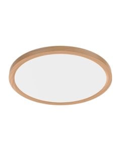 Ceiling light, 20W, 1980lm, 3000-6400k, D.23cm, wood imitation