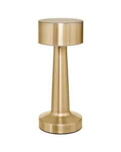 Table lamp with charger, H.21cm, gold, metal