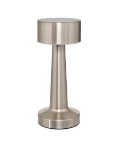 Table lamp with charger, H.21cm, silver, metal