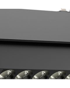 Linear spot for magnetic track, 48V, 6W, 4000K, angled, black