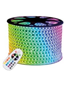 LED strip, RGB, 10W/m, 220V, D.16mm, IP54