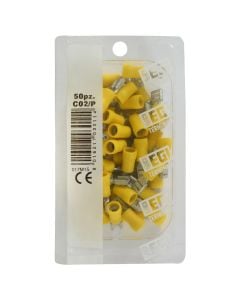 Insulated F Terminals  2.5-6mm² / 6.3mm, 50pc/pack