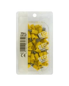 Insulated F Terminals 2.5-6mm² / 4.8mm, 50pc/pack