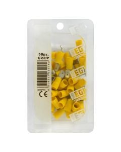 Insulated F Terminals 2.5-6mm² / 6.3mm, 50pc/pack