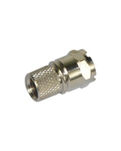 High-speed male F connector 9080008, Ø6.5 to Ø7.1 mm