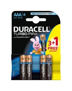 Duracell battery Turbo Max AAA 3+1 pc
