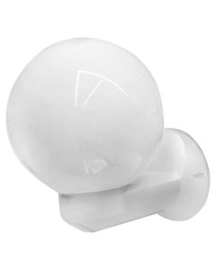 WALL LAMP E27 MAX 1x60W, D20cm, plastic, white colore, IP20