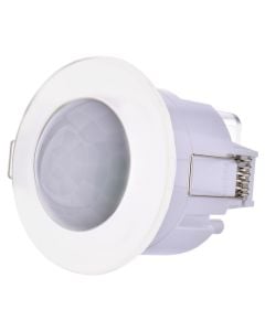 Motion Sensor IR IP20, 10s - 15 min, 6m, 1200W, 360°,  white color