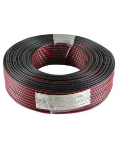 Audio cable 2x1.5 mm², black/red