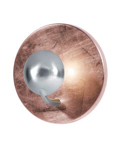 Wall lamp TRIO Aurora  1 x LED SMD, 3.2 Watt, 3000K, 300 Lm, metal, copper color, Ø20x12 cm