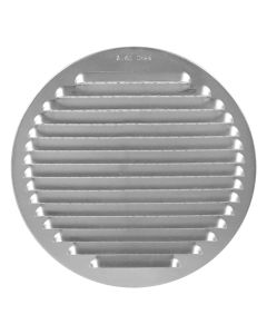 Aluminium round grille with spring clips and mesh 125 - 160 mm