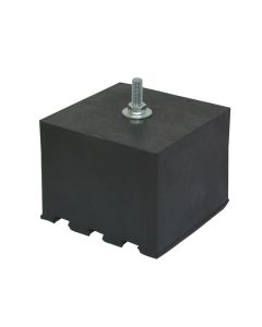 Floor support in rubber, 100x100x80 mm, 200 kg