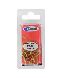Nails with washer 2.0X25 PZ.15