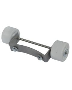 Hardened plastic wheels Ø mm. 50xL30, wheel axle mm. 133, wheel length assembled mm. 225