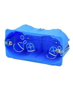 Box/housing 4M, for built-in mounting in the wall/ceiling blue color