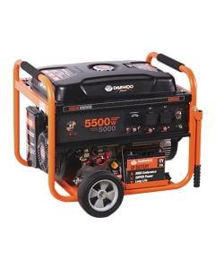DAEWOO power generator, 5.5 kW, 110-230 V  50-60 Hz, 389 cc, 25 lt, gasoline