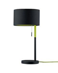 Table lights 'Landor', E14,  1x40 W, H45xD22 cm, metal/fabric, IP20, black color