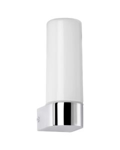 Wall lihgt 'Danillo' 1xG9, 28 W, 16x7.5x5.5 cm, metal/glass,  chrome/white color