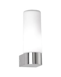 Wall lihgt 'Danillo' 1xG9, 28 W, 16x7.5x5.5 cm, metal/glass,  nickel mat/white color