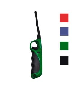 Flexible gas lighter for gas work equipment with protection against wind