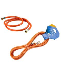 Flexible high performance synthetic gas tube, normal load 40 bar, maximum load 120 bar, 2x 3/8, 5m connection, standard EN 1327