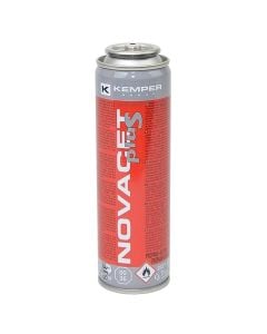 Gas cylinder, Propan 60g +% additives, 110 ml, produced according to EN 417, with the safety valve, the flame temperature: about 2200°C, the freezing temperature of -45°C, filleting 7/16 ".