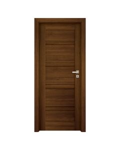 Honeycomb inside door, opening left, 80x204cm, frame size 14-16cm, walnut color, ORS2, B597