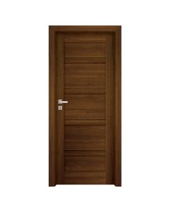 Honeycomb inside door, opening right, 80x204cm, frame size 14-16cm, walnut color, ORS2, B597