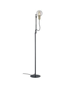 Floor light, Nacho, 1xE14, max.28 W,  W22xH140xB29 cm, matal/glass, black mat color, IP20