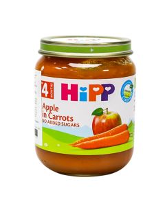 Baby food with apple and carrots, for babies over 4 months old, HiPP