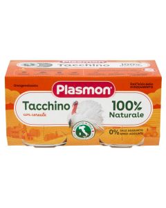 Children's mashed, with turkey, Plasmon, 2x80 gr