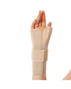 Wrist splint with thumb grip