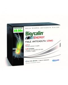 Treatment with ampoules against hair loss, for men, Bioscalin Energy